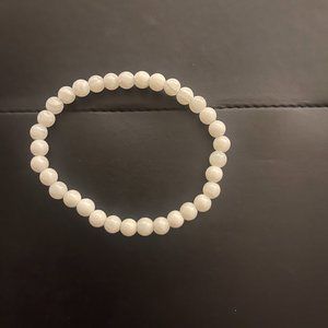 Tridacna Shell 6mm Genuine Beaded Bracelet